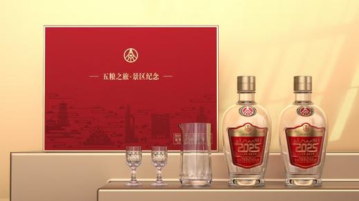 五粮之旅景区纪念双支礼盒·巳蛇年酒标 （内含景区纪念酒 50度 500mL*2瓶；酒具1套）*1盒 商品图0