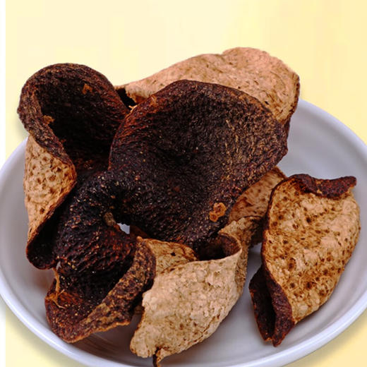 华祥苑茶叶 新会十年陈皮 十年陈皮桔柑茶135g送礼礼盒装 商品图3