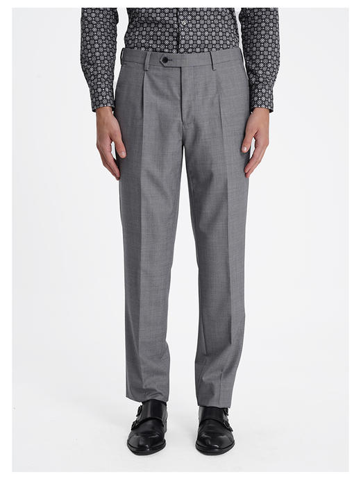 callisto深灰绵羊毛混纺西裤 商品图2