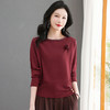 CC-NN-2501设计感时髦洋气宽松羊毛针织衫2025春秋新款纯色优雅百搭小众上衣 商品缩略图0
