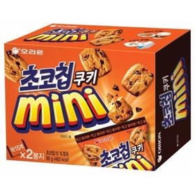 好丽友巧克力曲奇饼干迷你90g오리온 초코칩쿠키미니