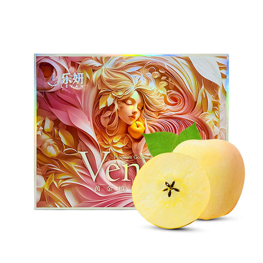 山东脆甜 女神黄金维纳斯苹果一件8个 【包装随机发】 商品图0