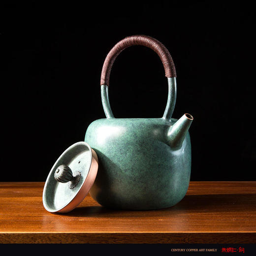 朱炳仁铜 【名称：古风福禄壶】新中式 铜壶 茶具茶器 商品图3