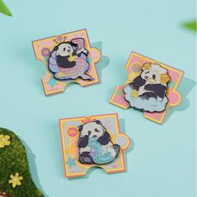 TOi图益-会员生日赠礼-十二星座熊猫徽章