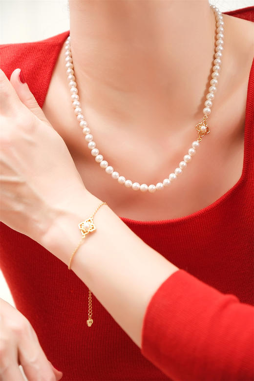 pearl moments  万事如意 四叶草（珍珠）珍珠项链 商品图9