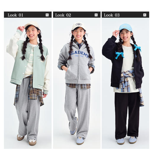 笛莎Deesha青少年女童裤子2025春季女童针织长裤 商品图3