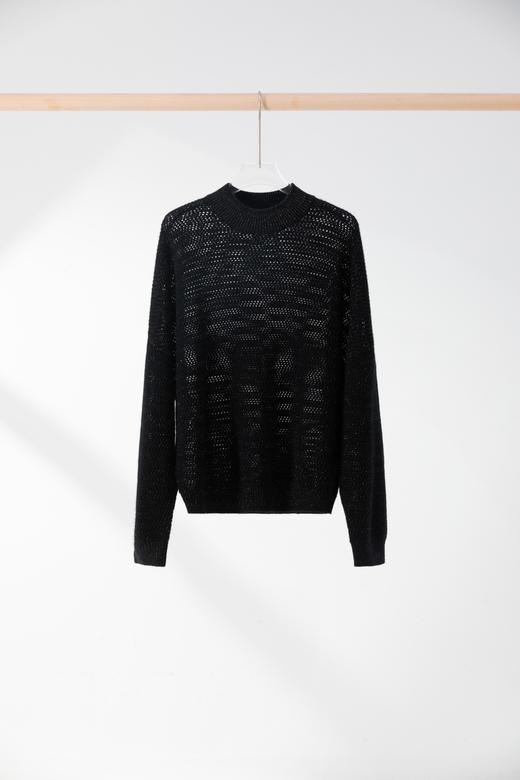 不经意的高级感 | 100纯羊绒细闪春款圆领针织上衣 商品图3