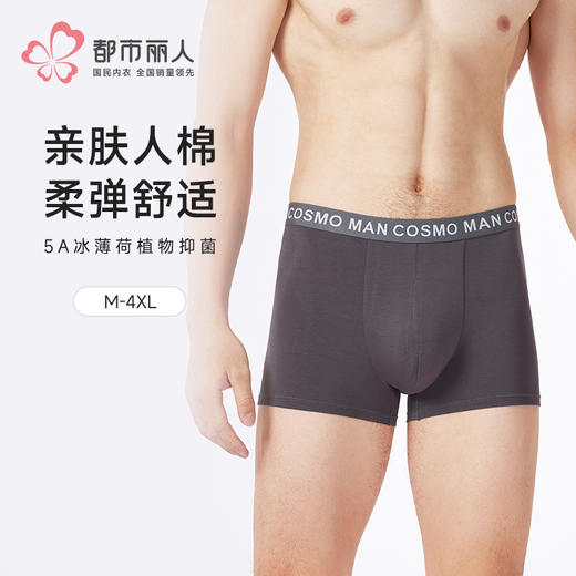 都市丽人人棉平角40S人棉简约基础平角裤FKHG02 商品图0