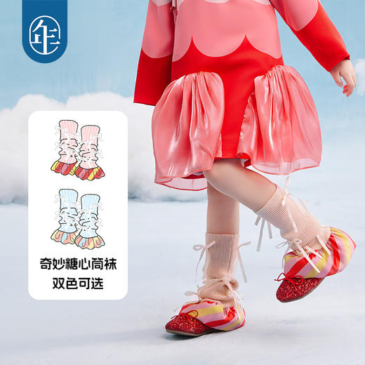 年衣儿童袜套2025年春季新款女童堆堆袜宝宝腿套中长筒小腿护膝袜子奇妙糖心筒袜 商品图0