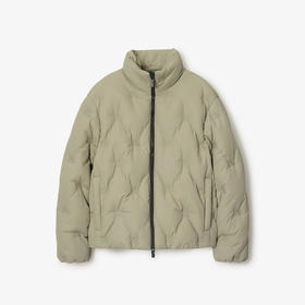 BURBERRY 巴宝莉 女士马术骑士徽标尼龙 Preston 羽绒服 青绿色 8094176 C1311