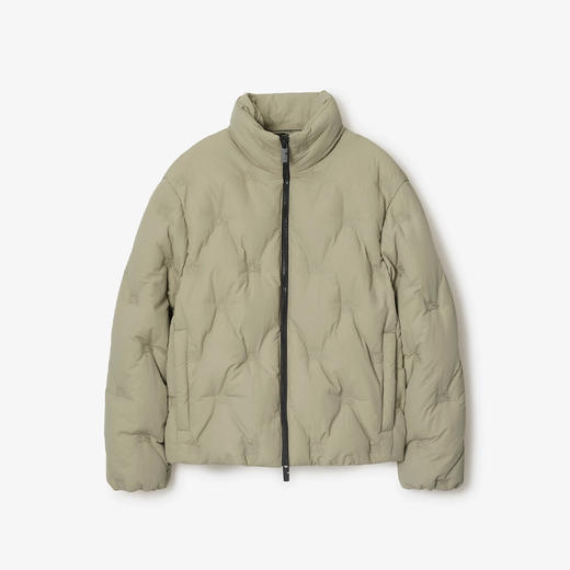 BURBERRY 巴宝莉 女士马术骑士徽标尼龙 Preston 羽绒服 青绿色 8094176 C1311 商品图0