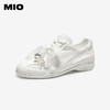 MIO米奥纯色圆头蕾丝系带德训鞋时尚轻便休闲女单鞋M251566963 商品缩略图0
