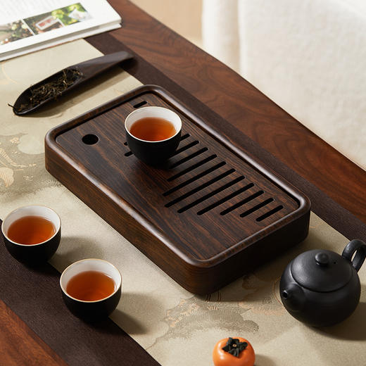初心| 全黑檀墨峰茶盘 商品图7