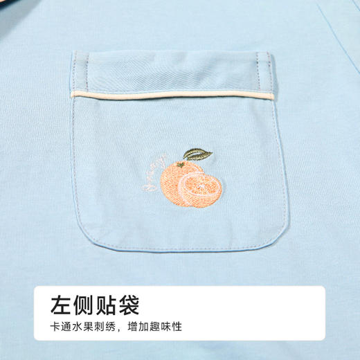 都市丽人男士无尘棉短袖套装薄凉感无尘棉亲情蜜语短袖类FHH0A7 商品图7