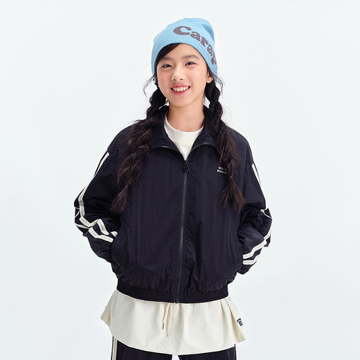 笛莎Deesha青少年女童外套2025春季女童花边织带刺绣外套 商品图5