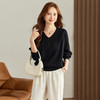 雀说拼接针织衫新款时尚宽松AL9067 商品缩略图9
