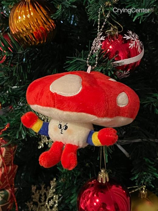 秃头蘑菇仔低卡农庄玩偶包包挂件 商品图1