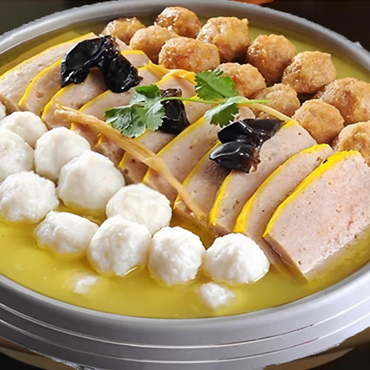 【黄陂三鲜】湖北特产黄陂三鲜纯手工肉丸鱼丸肉糕 现做现发 京东生鲜特快送货上门 TYNY 商品图1