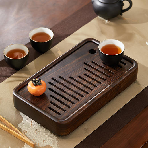 初心| 全黑檀墨峰茶盘 商品图6
