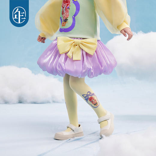 年衣童装女童袜子连体袜2025春季新款儿童百搭原创设计打底袜子萌耳花花裤袜 商品图3