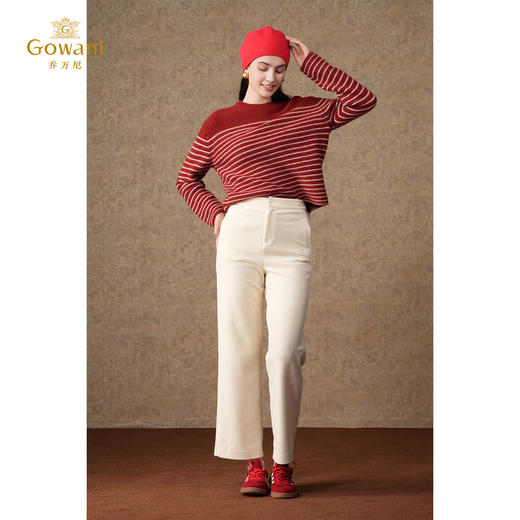 乔万尼两色可选显瘦休闲直筒裤EM4F587 商品图1