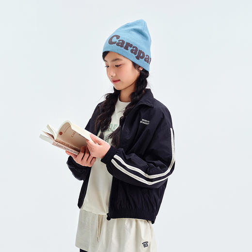 笛莎Deesha青少年女童外套2025春季女童花边织带刺绣外套 商品图3