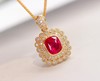 1.1ct刻面红宝石吊坠 商品缩略图1
