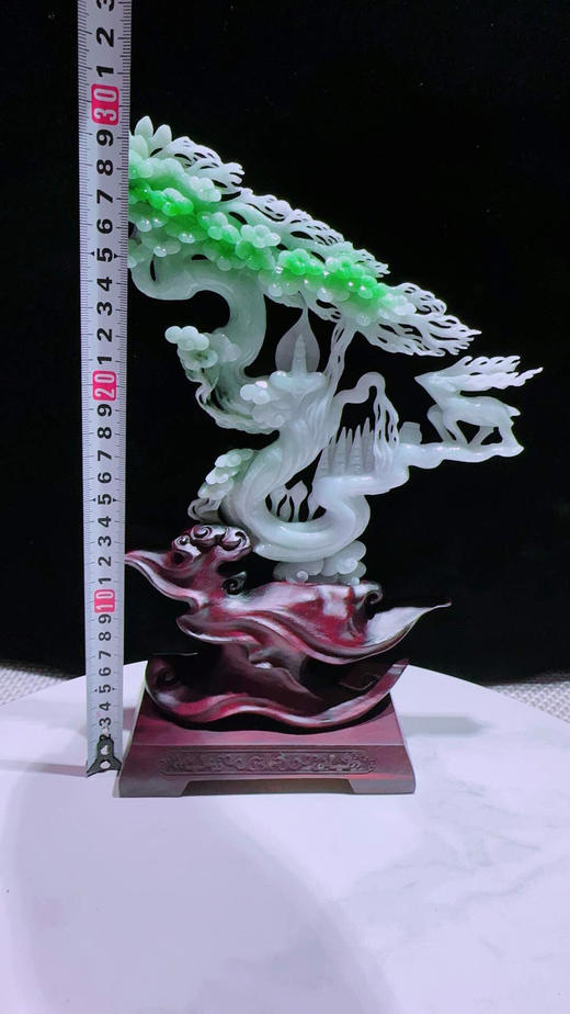 620799翡翠摆件【鹿鸣蝉音】 商品图2