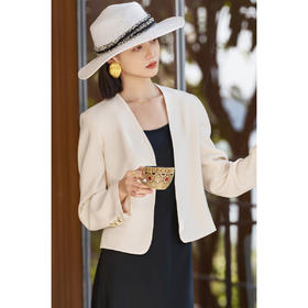 爆款醋酸小西服 米思阳2026春季新款经典百搭气质高级感短外套5266