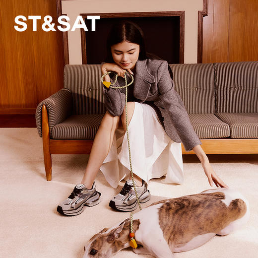 星期六潮酷时髦厚底百搭老爹鞋SSC3112CN9 商品图2