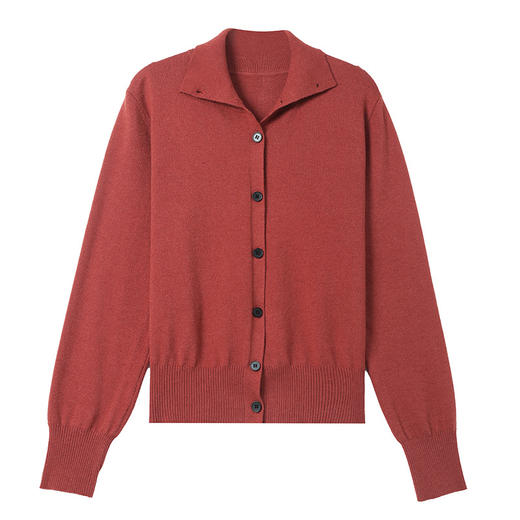 CC-101-08170小个子翻领短款外套女士2025春秋装新款洋气宽松针织开衫外搭上衣 商品图4