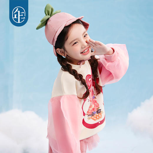 年衣童装女童原创设计喇叭花帽子2025年春季新款儿童甜美卡通遮阳帽喇叭花帽子 商品图1
