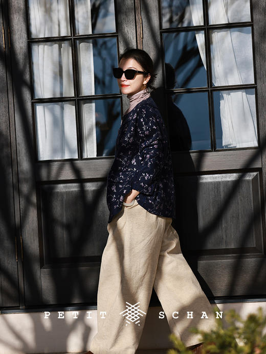 PETIT SCHAN小闪 CLO#702 Belated 慢半拍 棉麻灯芯绒松紧腰阔腿裤 商品图1