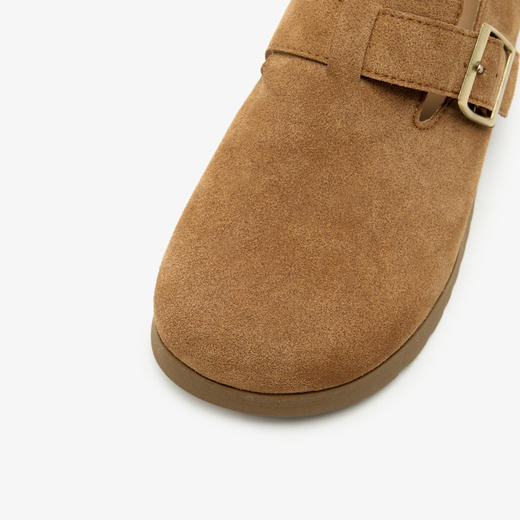 西遇勃肯鞋全包女新款圆头休闲博肯鞋一脚蹬厚底软底单鞋V0356394 商品图5