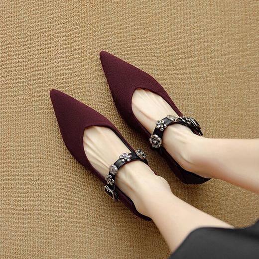 【预售5天】法式气质小香风单鞋春秋新款一字带玛丽珍百搭女鞋DB&M6132 商品图1