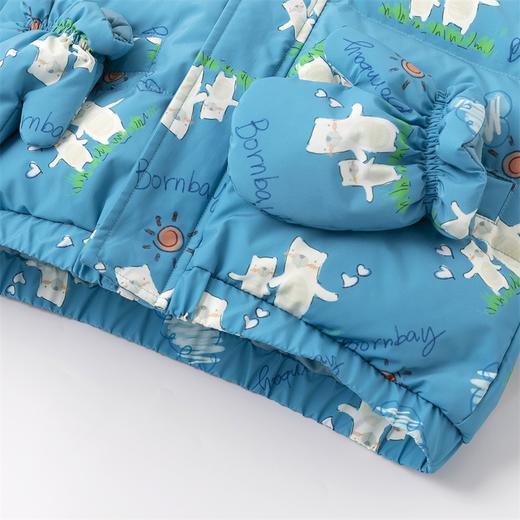 贝贝怡童装冬季款男童连帽个性印花羽绒外套小男孩保暖防风羽绒服234S3235 商品图5