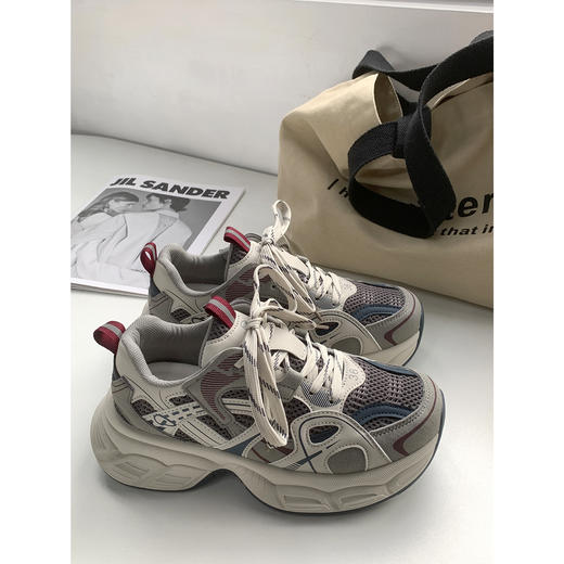 【YW】无忧购 加绒韩版百搭学院风厚底增高休闲老爹鞋MIS-2670（截单后3-5天发货) 商品图6