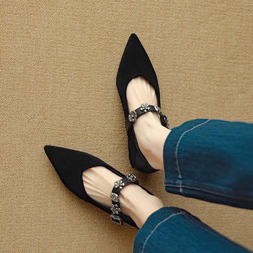 【预售5天】法式气质小香风单鞋春秋新款一字带玛丽珍百搭女鞋DB&M6132 商品图4