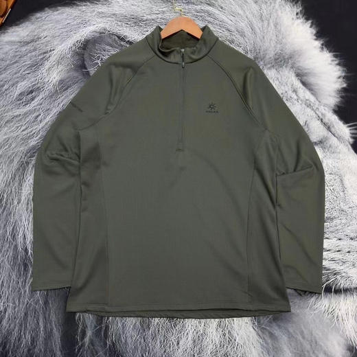 正品KAILAS凯乐石藏柏立领半开胸抓绒衣保暖吸湿速干，适合户外登山徒步 商品图1