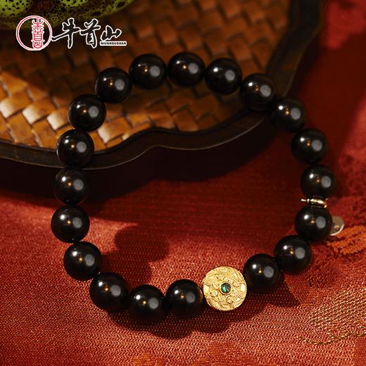 牛首山珠串紫光檀金丝楠手链文玩念珠送女友节日礼物 商品图1