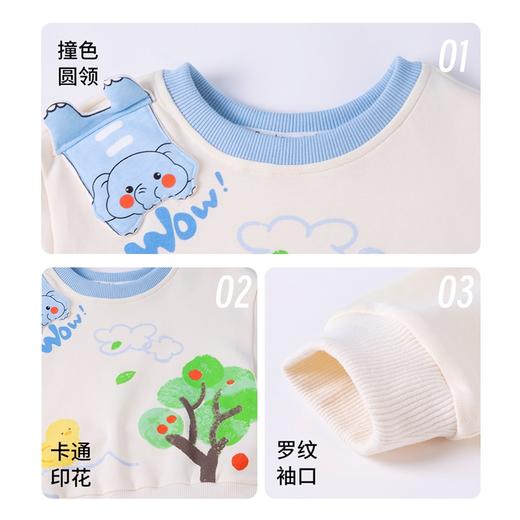 贝贝怡男童春秋套头卫衣ZB1ES027 商品图5