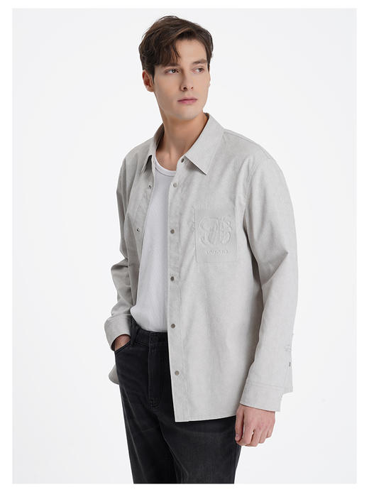 callisto看见系列卡其色棉麻混纺外套 商品图3