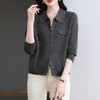 CC-BSM-719春秋小个子针织外套女士2025新款翻领短款洋气毛衣开衫拉链上衣 商品缩略图1