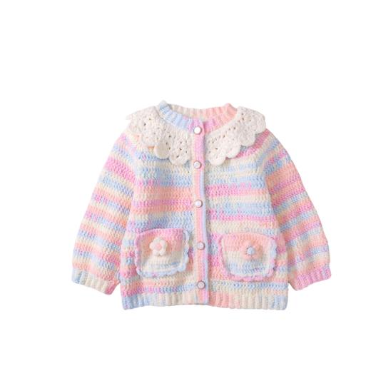 苏苏姐家渐悦钩针开衫手工diy编织钩针毛线团上衣外套材料包 商品图4