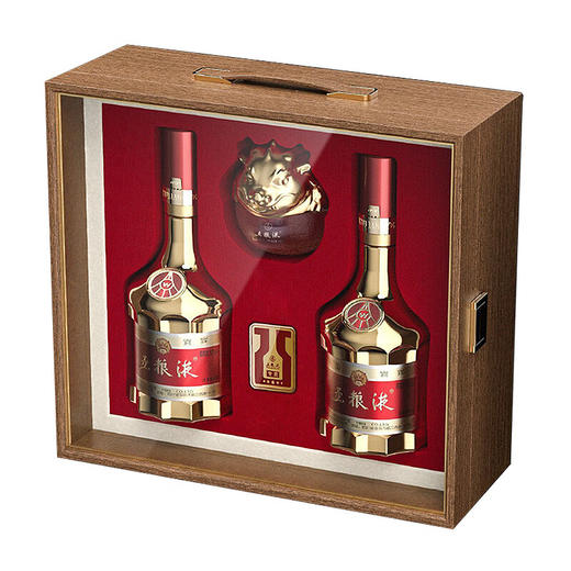 52度金装五粮液（双支装）500mlx2+100ml 礼盒装 商品图5