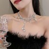【YW】无忧购镶钻珍珠流苏项链/高级气质锁骨链HN2126(截单后7天发货) 商品缩略图5