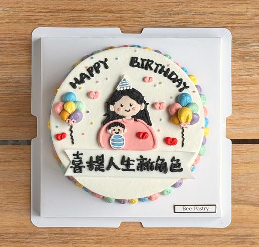 新手妈妈手绘（一家三口系列） 商品图0