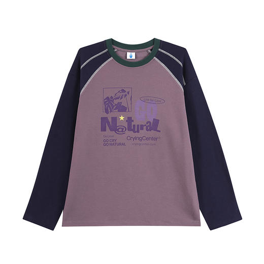 CryingCenter GoNatural拼接插肩袖长Tee 哭喊中心 商品图6