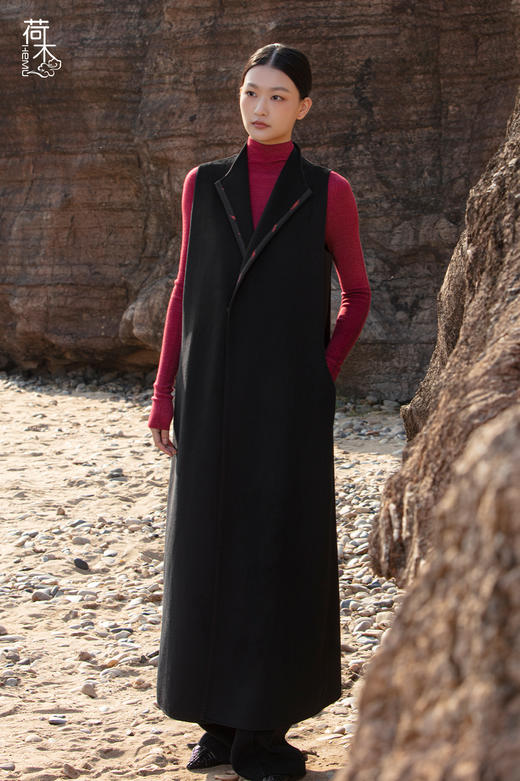 荷木HEMU丨2025新春系列「礼愿」·长马甲 商品图2