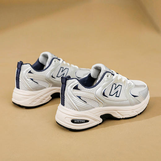 【NEW BOLUNE新百伦--情侣款经典休闲运动老爹鞋】轻盈舒适暴走不累脚、耐磨耐洗耐穿防滑、经典时尚超百搭、千元品质/男女同款 商品图8